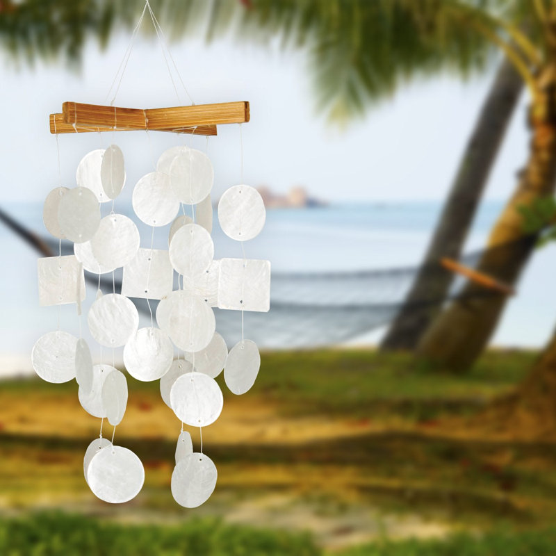 Woodstock Chimes Mini Capiz Chime - White & Reviews - Wayfair Canada